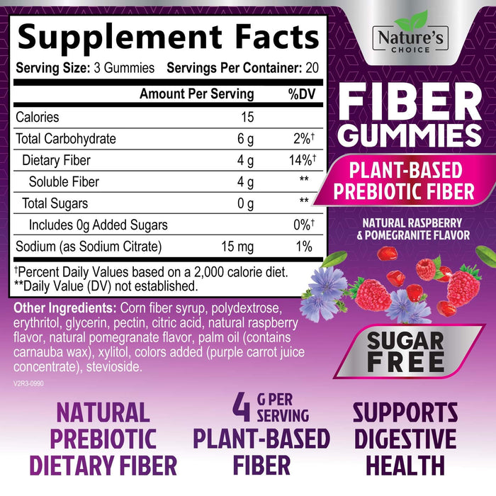 Fiber Gummies – 60 Gummies