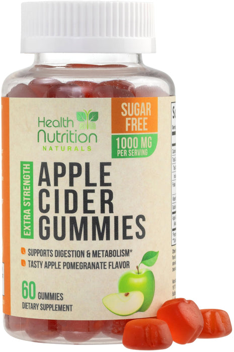Apple Cider Vinegar Gummies – 1000mg – 60 Gummies