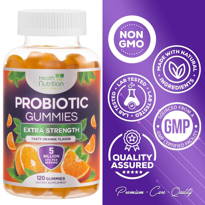 Daily Probiotic Gummies – 5 Billion CFU – 120 Gummies
