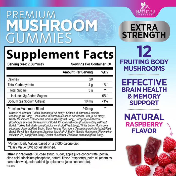 Mushroom Gummies – 60 Gummies