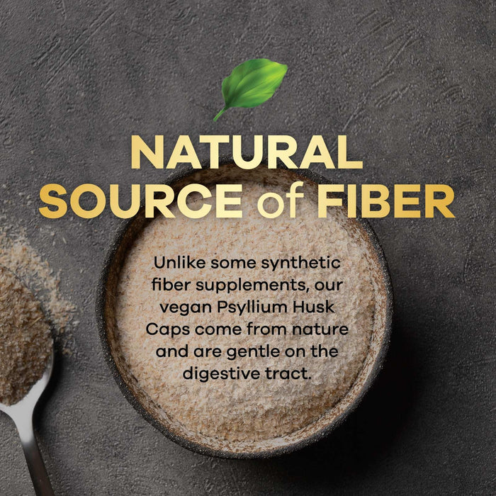Psyllium Husk Fiber 1500mg – 180 Capsules