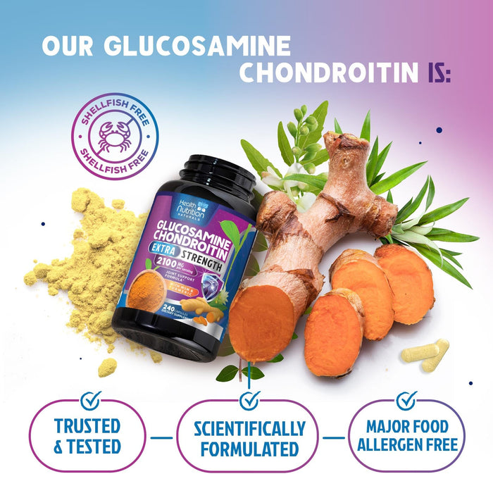 Glucosamine Chondroitin MSM 2100mg Complex – 240 Capsules