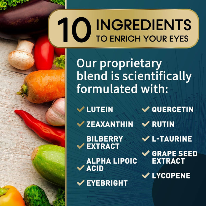 Eye Vitamins with Lutein & Zeaxanthin – 60 Capsules