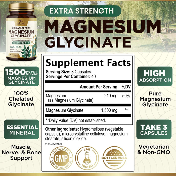 Magnesium (Glycinate) – 250mg – 120 Count