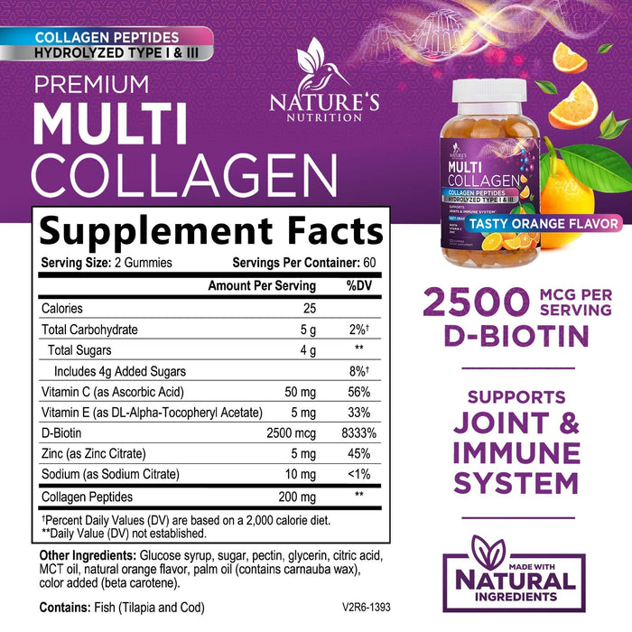 Collagen Gummies for Women with Vitamin C – 120 Gummies