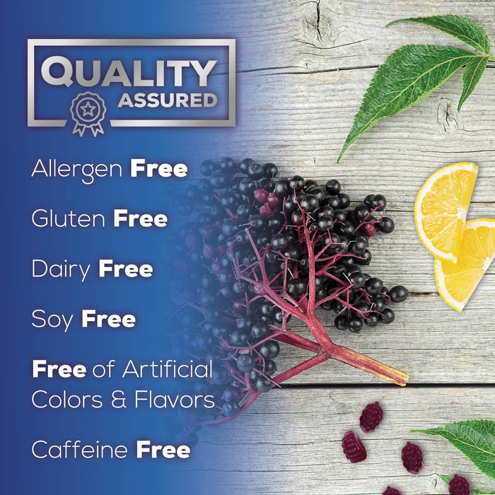 Immune Support Gummies - Sambucus Elderberry Gummy with Elder Berry Extract, Zinc & Vitamin C, Natural Vegan Immune Support Supplement for Adults & Children, Gummy Elderberry Vitamins - 120 Gummies