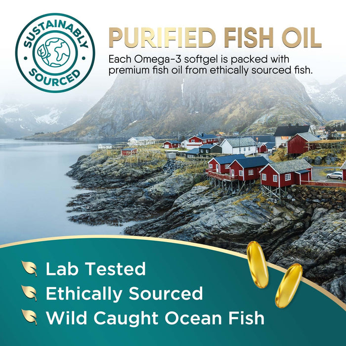 Omega-3 Fish Oil – 2400mg – 60 Softgels