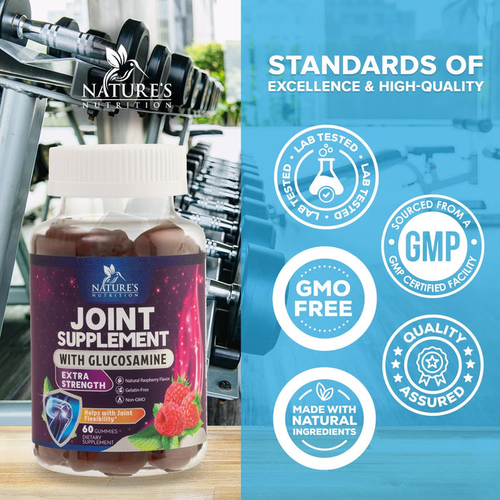 Joint Support Gummies Glucosamine + Vitamin E – 60 Gummies
