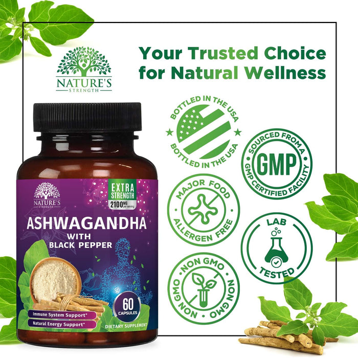 Ashwagandha 2100mg – 60 Capsules