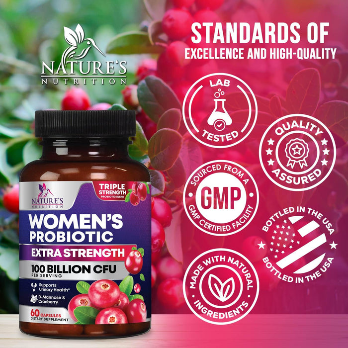 Probiotics for Women – 90 Billion CFU – 60 Capsules