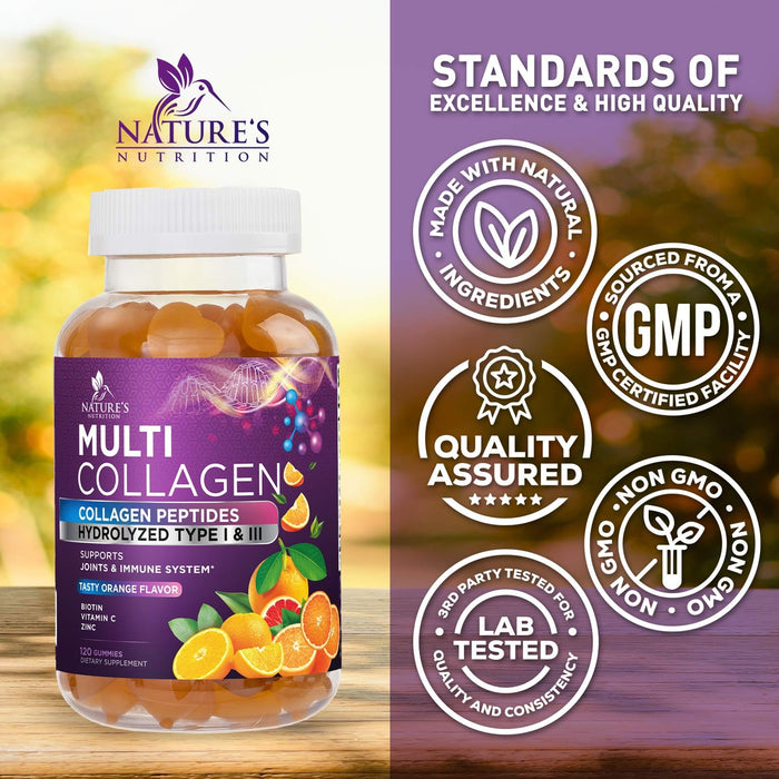 Collagen Gummies for Women with Vitamin C – 120 Gummies