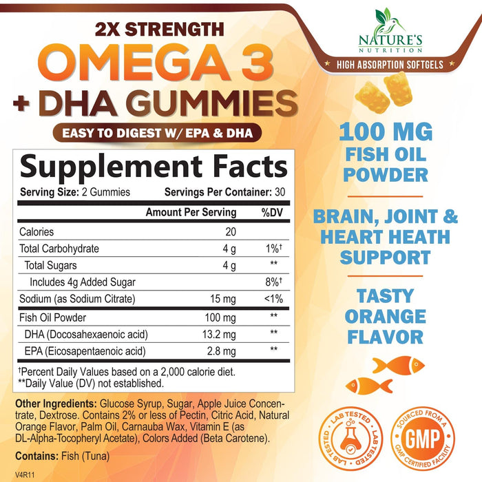 Omega-3 Fish Oil – 60 Gummies