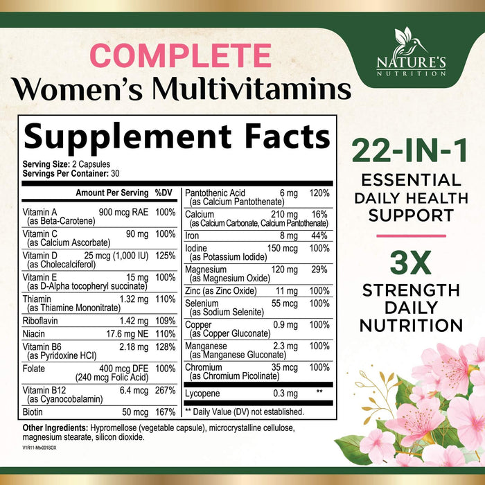 Women’s Daily Multivitamin – 60 Capsules