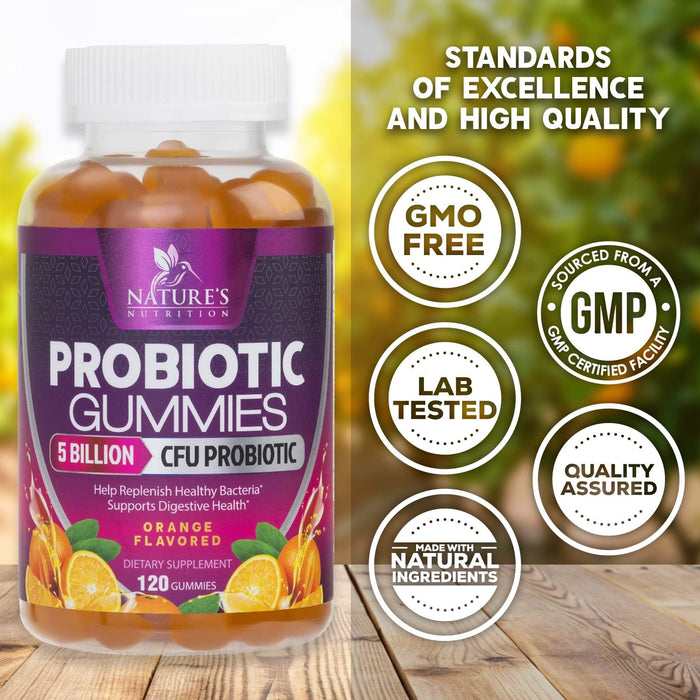 Daily Probiotic Gummies – 5 Billion CFU – 120 Gummies