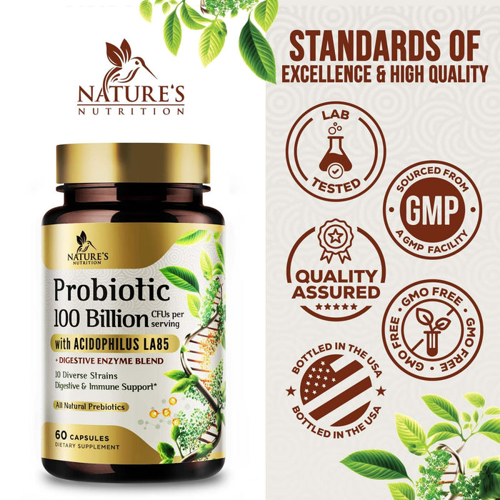 Probiotics – 100 Billion CFU – 60 Capsules
