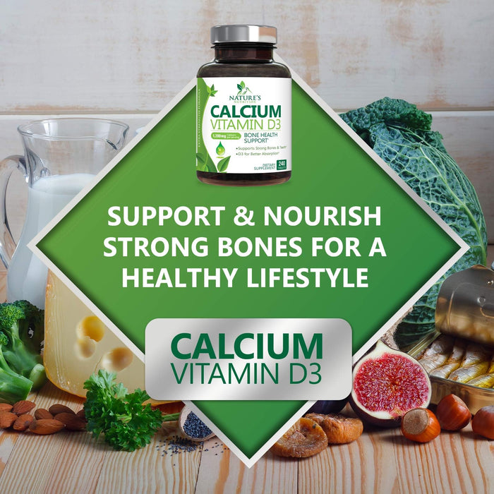 Calcium with Vitamin D – 1200mg – 240 Tablets