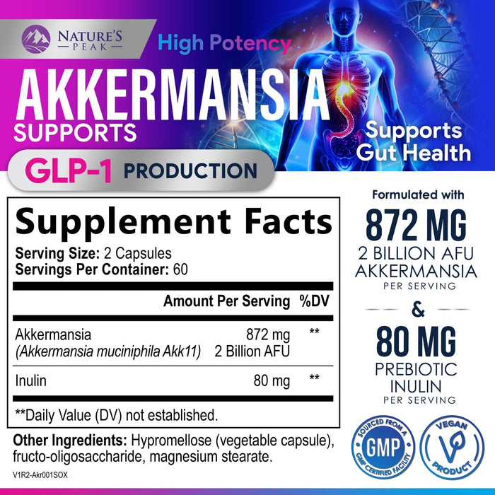 Akkermansia Probiotic – 120 Capsules