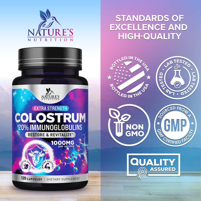 Colostrum For Women 1000mg 20% Immunoglobulins – 120 Capsules