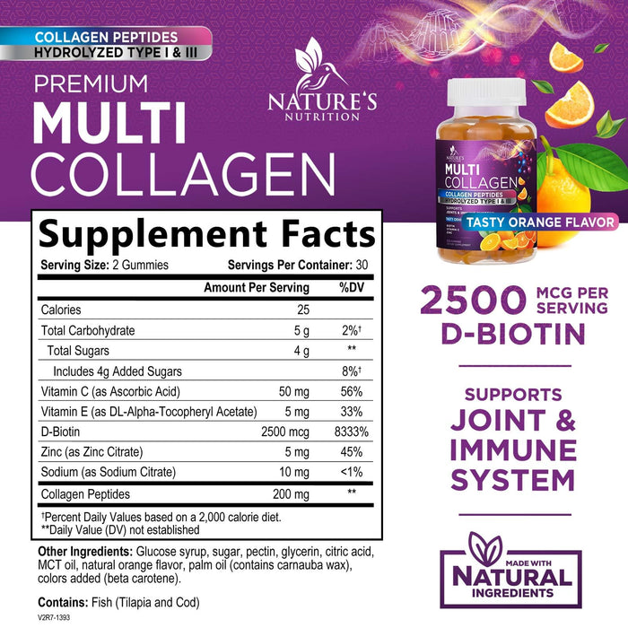 Collagen Gummies for Women with Vitamin C – 60 Gummies