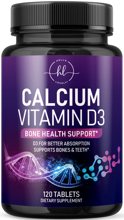 Calcium Supplement Gummy for Women & Men - Sugar Free Calcium with Vitamin D3, Bone Health & Immune Support, Supports Teeth & Bone Strength, Vitamin Calcium Chews, Non-GMO - 60 Gummies