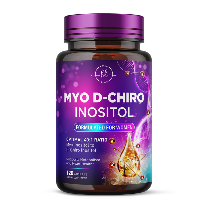 Myo-Inositol + D-Chiro Inositol 2000mg - 40:1 Ratio - 120 Capsules