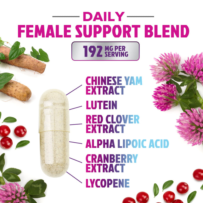 Multivitamin for Women with Vitamins A, C, D, E, B6, B12, Zinc, Calcium & Magnesium, Womens Daily Multi Vitamin Multimineral Supplement for Bone Health, Energy & Immune Support, Non-GMO - 120 Capsules