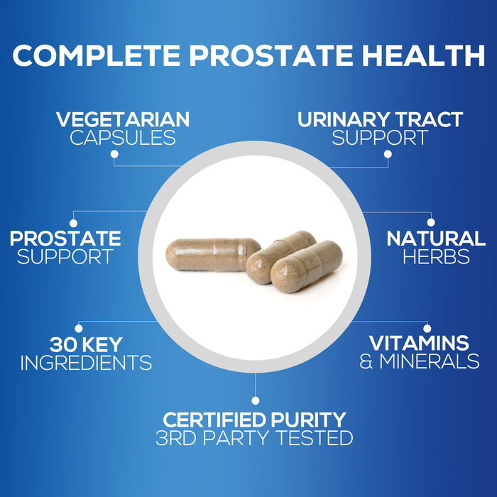 Prostate Support Supplement for Men's Health - Formula with Extra Strength Saw Palmetto, Beta Sitosterol, Lycopene - Supports Prostate & Urinary Health - Non-GMO, Gluten Free Supplement