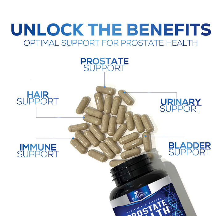 Prostate Support Supplement for Men's Health - Formula with Extra Strength Saw Palmetto, Beta Sitosterol, Lycopene - Supports Prostate & Urinary Health - Non-GMO, Gluten Free Supplement