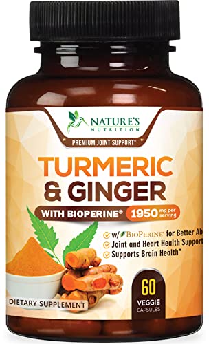 Turmeric Curcumin with BioPerine & Ginger 95% Standardized