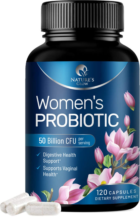 Nature's Glow Probiotics for Women, Probiotic with 50 Billion CFU, Multi Strains