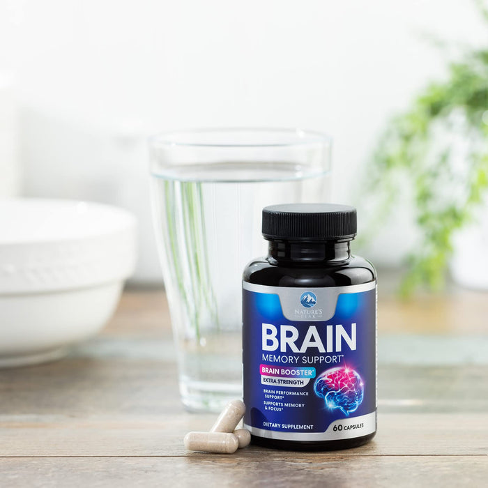 Brain Supplement for Memory and Focus, Nootropic Support for