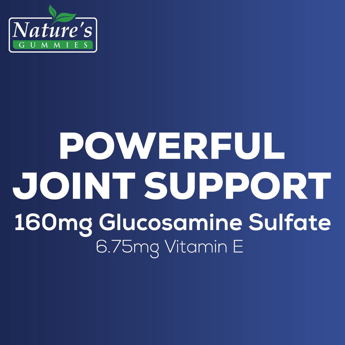 Joint Supplement Gummies - Extra Strength Glucosamine Joint Support Gummy - Nature's Joint Health & Flexibility for Back, Knees, Hands - Vitamin E for Immune Support for Women & Men