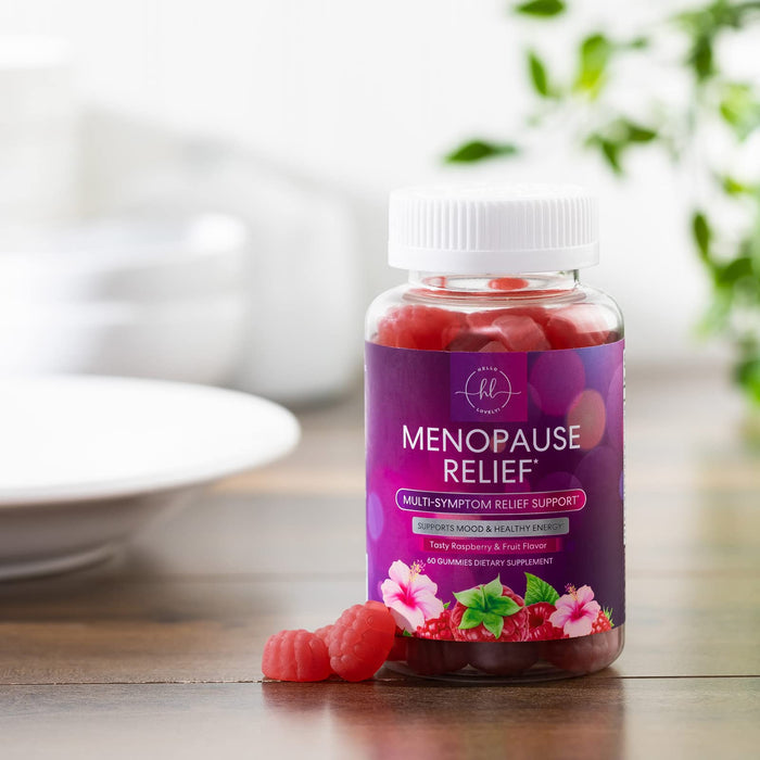 Menopause Relief Gummies - Multi Benefit Menopause Supplements for Women (30 Servings) Hormone Support for Night Sweats, Hot Flash Relief & More, Non-GMO & Gluten-Free Ingredients - 60 Gummies