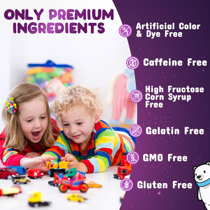 Kids & Toddler Immune Support Gummies with Vitamin C, Zinc & Echinacea - Immune Support Gummy for Kids, Daily Childrens Immune Support Vitamins Supplement, Vegan & Non-GMO, Berry Flavor