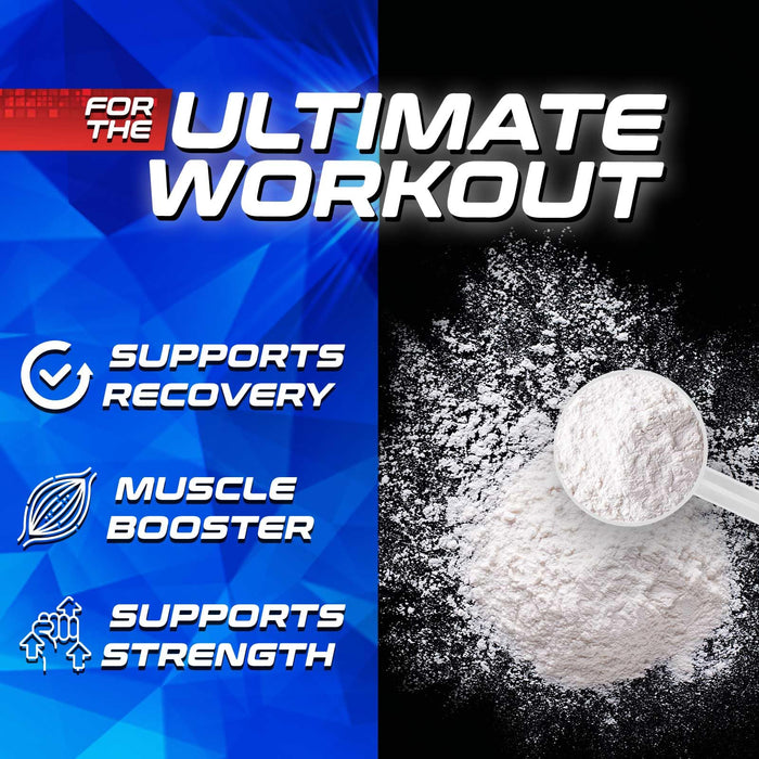 Micronized Creatine Monohydrate Powder - 100% Pure Unflavored Creatine Powder 5000mg Per Serv (5g) Amino Acid Supplement Supports Muscle Building & ATP Cellular Energy - Keto Friendly - 60 Servings